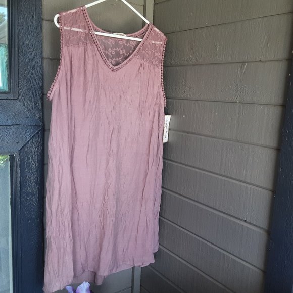 Indigo Rose Top with Lace Size 3X - Picture 1 of 5